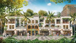 Phối cảnh shophouse dự án Sun Group Cát Bà